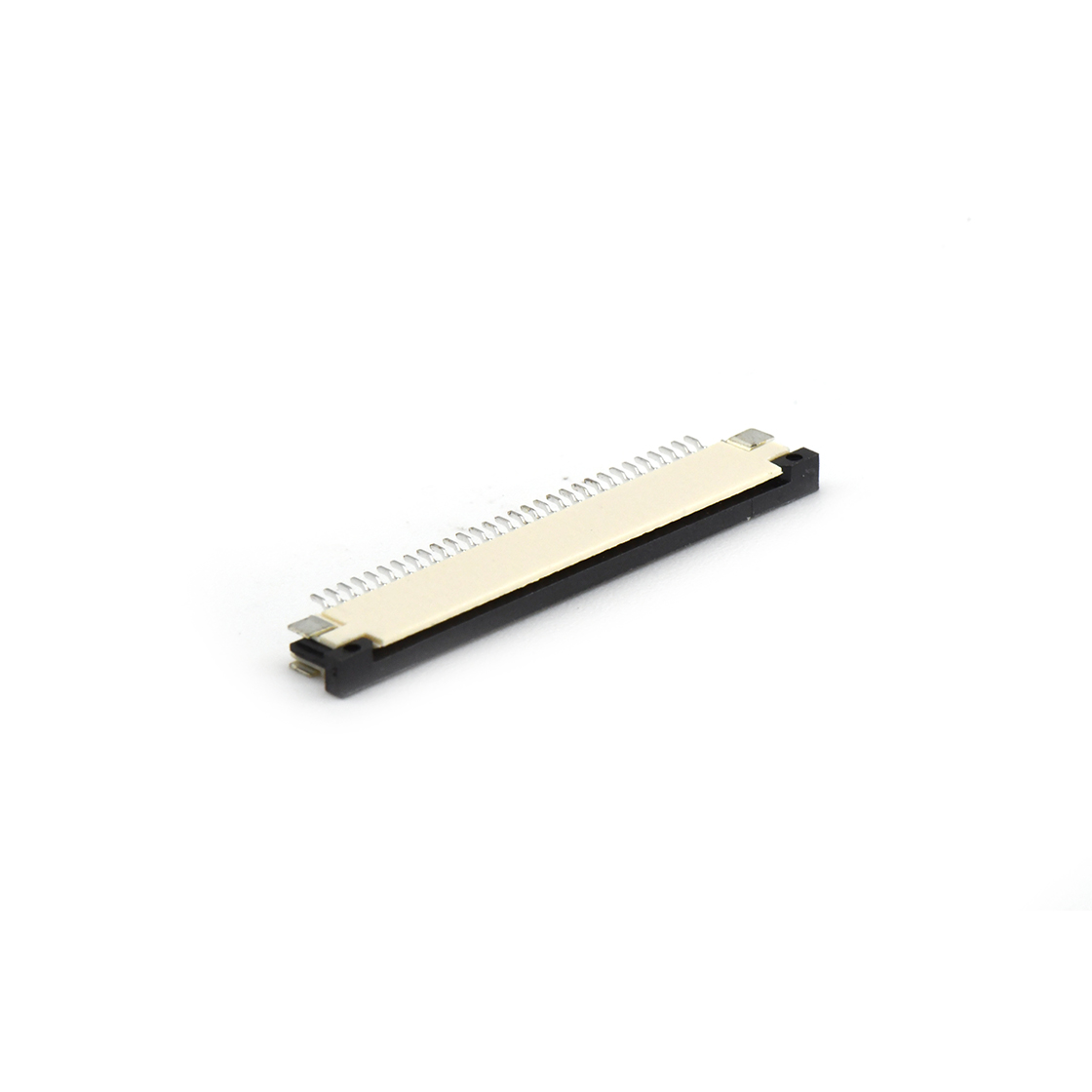 FPC 1.0Pitch-H2.5卧贴下接触抽屉式 30pin 本色 镀亮锡